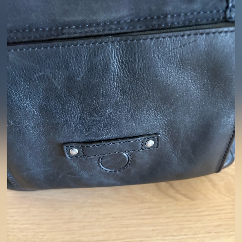 Frye Mini Olivia Black Leather Backpack - Picture 10 of 16